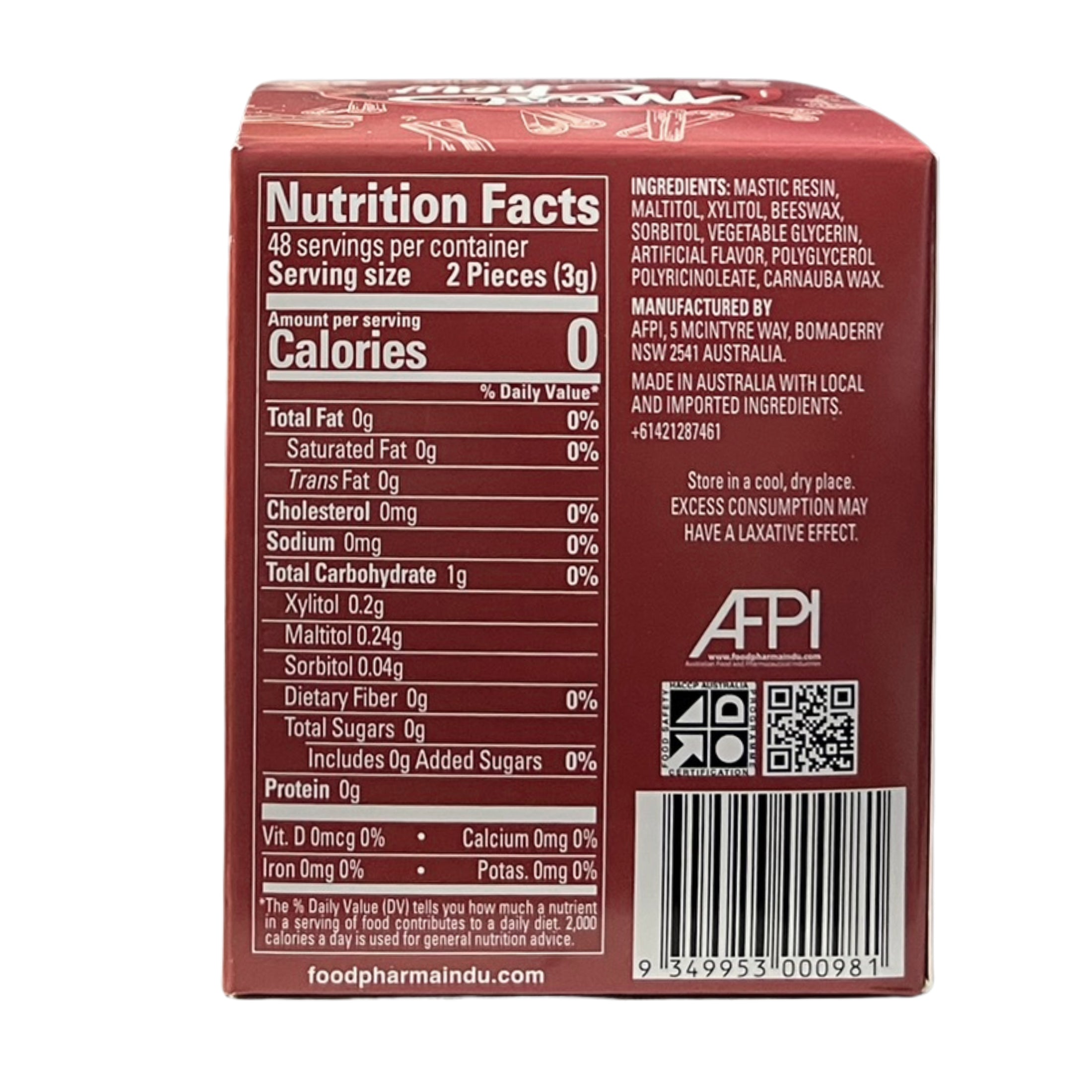 Mastic Chewing Gum Alternative – Cinnamon Pack