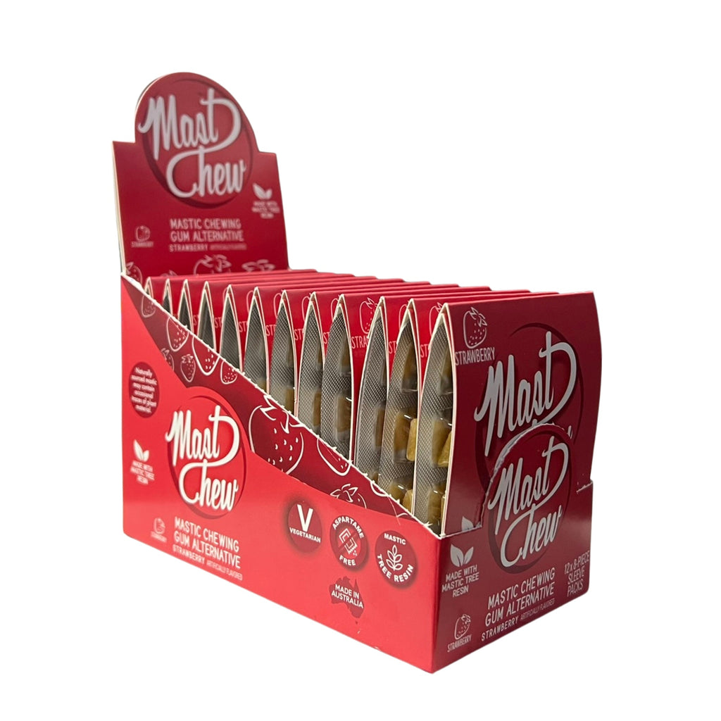 Mastic Chewing Gum Alternative – Strawberry Sleeve Pack