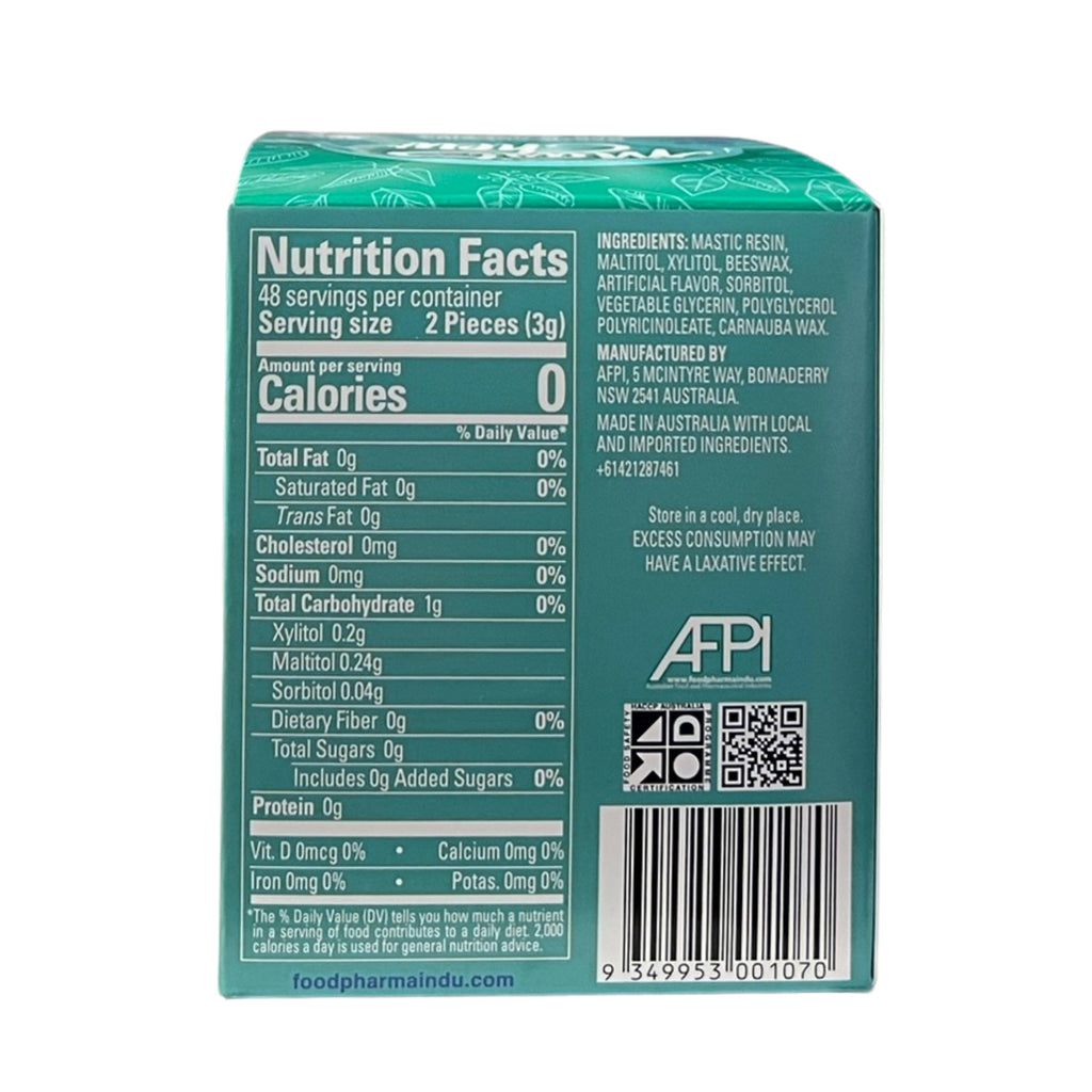 Mastic Chewing Gum Alternative – Mint Sleeve Pack