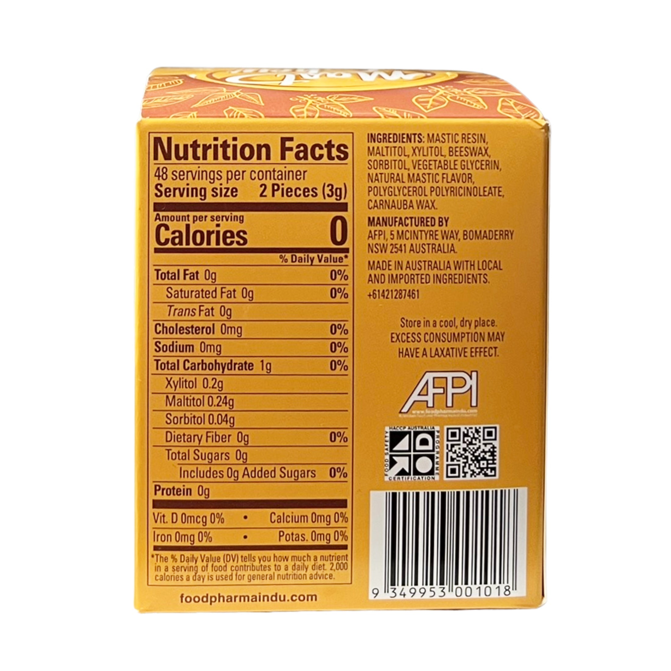 Mastic Chewing Gum Alternative – Original Sleeve Pack