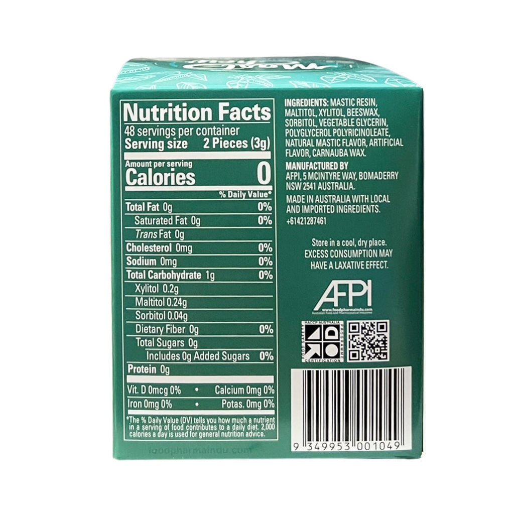 Mastic Chewing Gum Alternative – Original and Mint Sleeve Pack